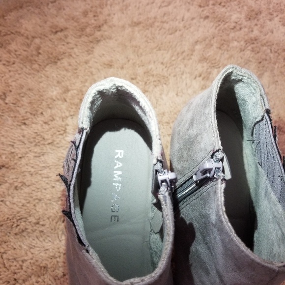 Rampage Grey Suede Booties - Picture 4 of 4